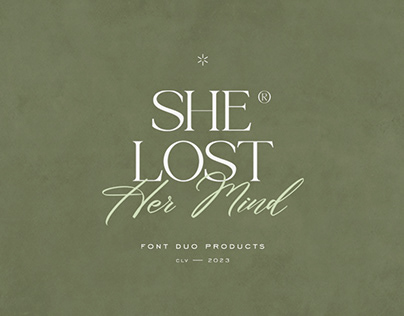 She Lost Her Mind | Font duo