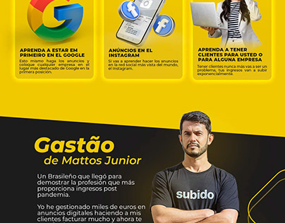 Landingpage Lecciones en Vivo - Gastão Matos
