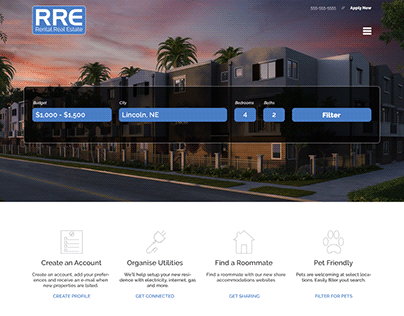 A web redesign idea for RRE's website