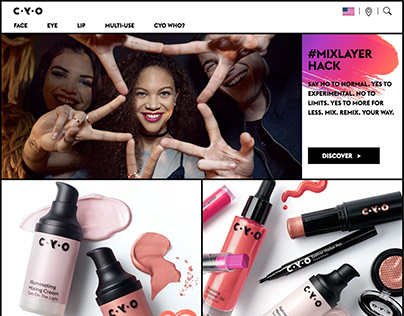 CYO Cosmetics E-comm Design