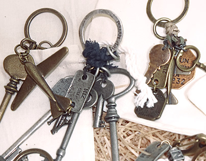 Vintage Style Key Rings