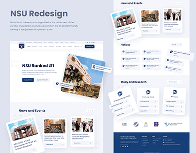 NSU Website Ui Redesign Concept