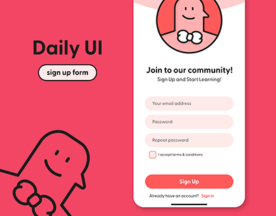 Sign Up Form #DailyUI