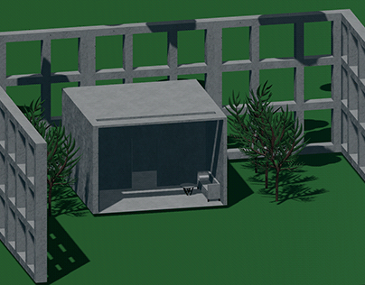 Concrete Home 3D Model