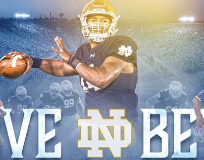 2016 Notre Dame Football Poster – Above and Beyond
