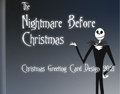 Christmas Card design - The Nightmare Before Christmas