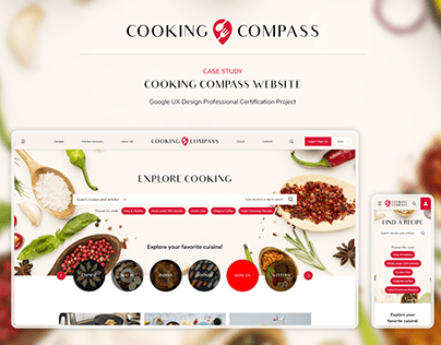Cooking Compass Website UX Design Case Study