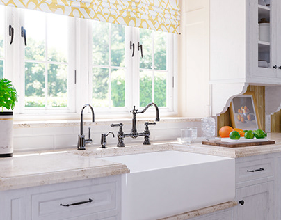Classic kitchen with GRAFF® Adley