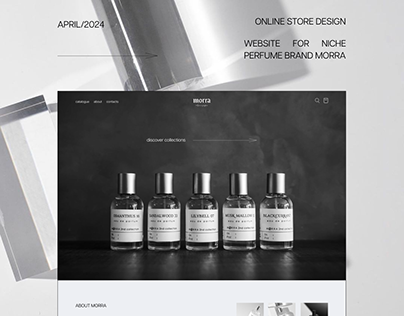 MORRA | Perfume online store website design