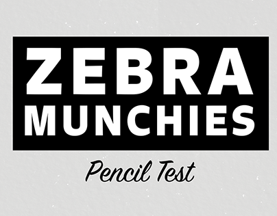 "Zebra Munchies" Pencil Test