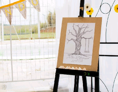 Nilce & Evandro's Wedding tree illustration