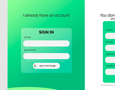 #Dailyui#001 - Sign Up interface project