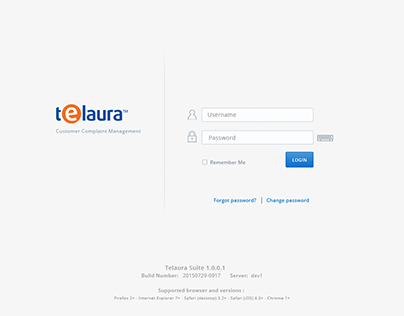 Telaura Suite UI Design