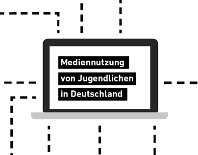 Infographic on media use by young people in germany