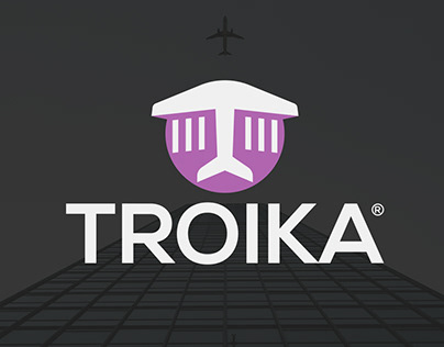 Project thumbnail - Troika logo design.