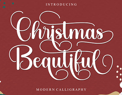 Christmas Beautiful - Modern Calligraphy