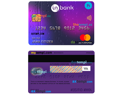 Estonia Inbank mastercard