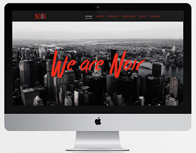 Noir - One Page Website Template