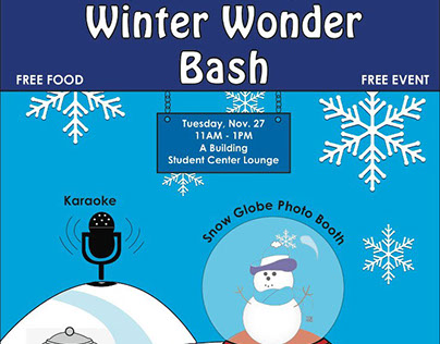 Winter Wonder Bash - Event Flyer