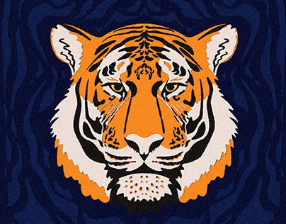 ILLUSTRATION / Tiger tiger gift tag