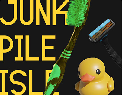 Junk Pile Isle — 3D NFT website design