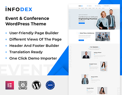 Infodex - Event, Conference & Business WordPress Theme