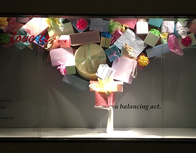Window Display: "Love Is A Balancing Act"