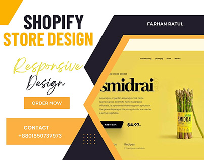I Will Design Responsive Shopify Landing Page