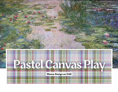 Pastel Canvas Play - Weave design on CAD