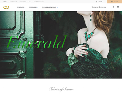 Web design for jewelry designers
