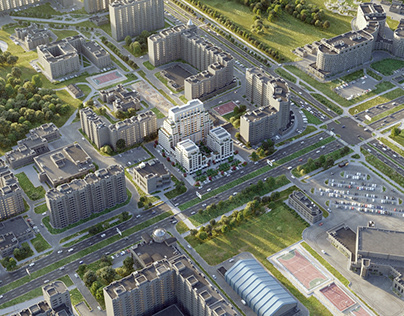Visualization of the Hudson residential complex