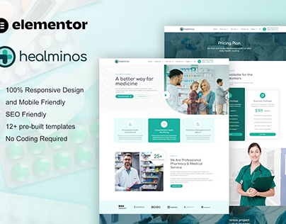 Pharmacy & Medical Service Elementor Website