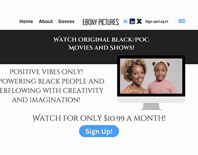Black Owned Entertainment Site Concept