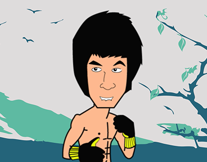 Bruce Lee Character Lip Sync Animation