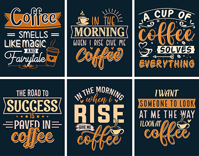 Coffee T-shirt Bundle | Coffee Shirt Design |Coffee Tee