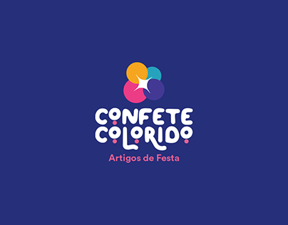logo design | confete colorido