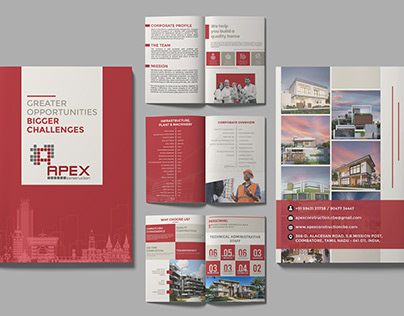 brochure Design for apex construction