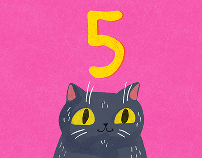 count to 5: children's book design
