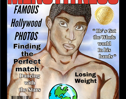 Men fitnesses Magazine Layout
