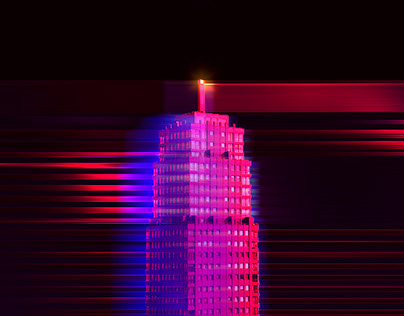 Fluorescent pixel building