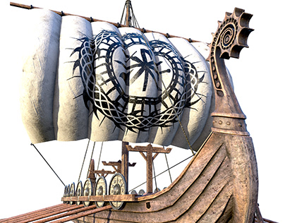 Long Viking Ship