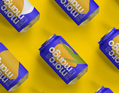 MoreMango packaging and identity for a beverage