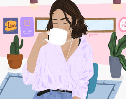 café • ilustração