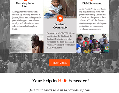 charity home page