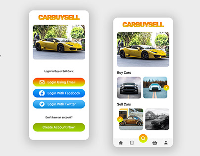 Mobile App Prototype for Car Buy & Sell