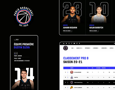 Paris Basketball - Website