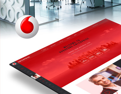 Vodafone Enterprise Website Redesign - Concept