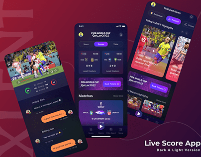 Live Score App Design