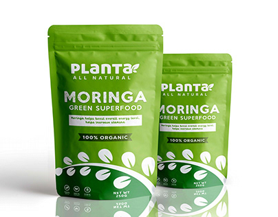 Moringa packaging design| Pouch packaging