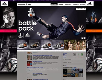 Adidas Ad in Yahoo home page (all in or nothing )